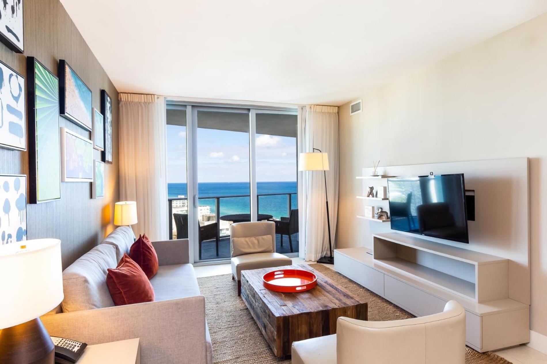 Ocean View 1 Bed On The Beach 19Th Floor Hollywood Hallandale Beach Ngoại thất bức ảnh