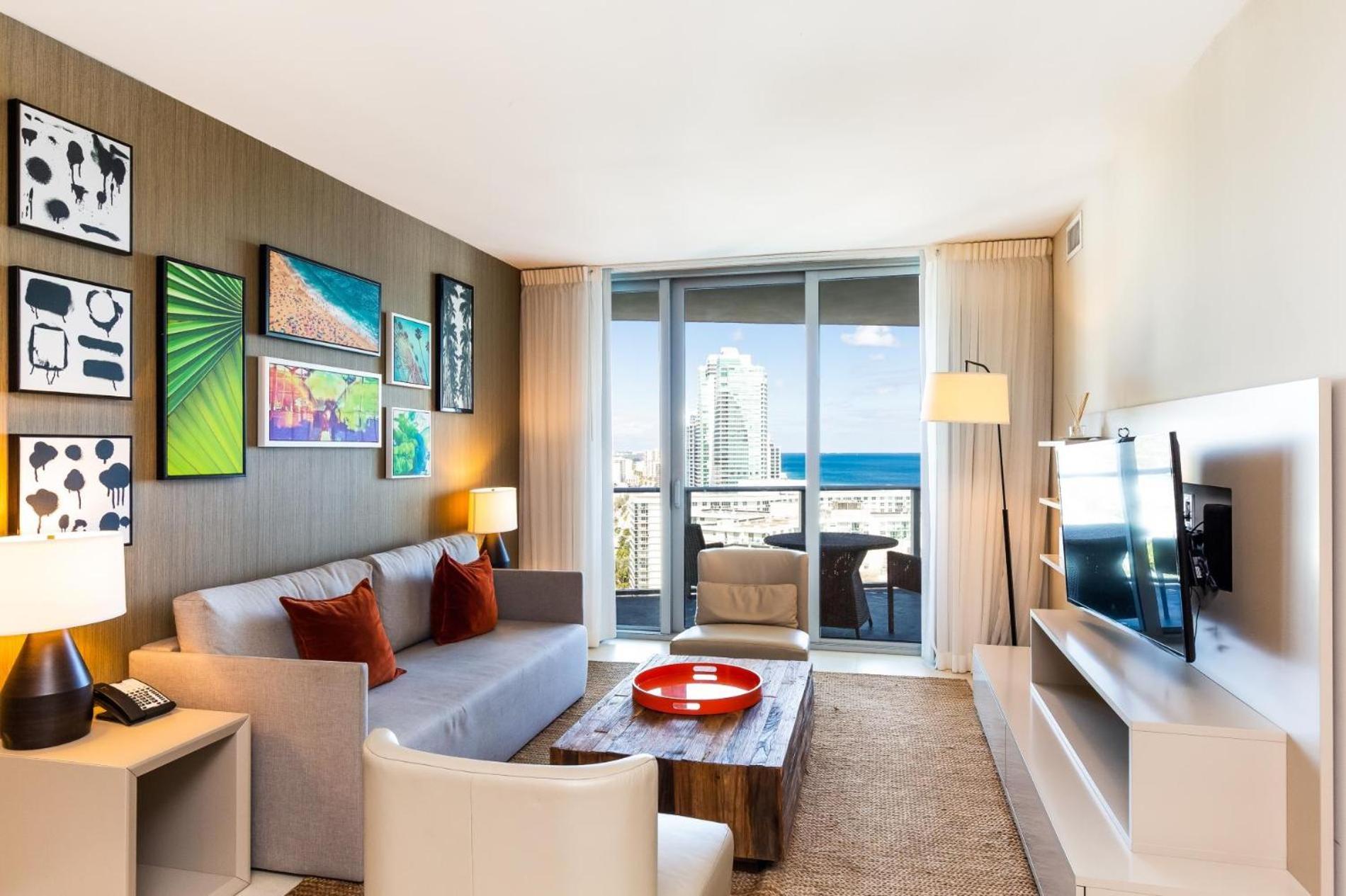 Ocean View 1 Bed On The Beach 19Th Floor Hollywood Hallandale Beach Ngoại thất bức ảnh