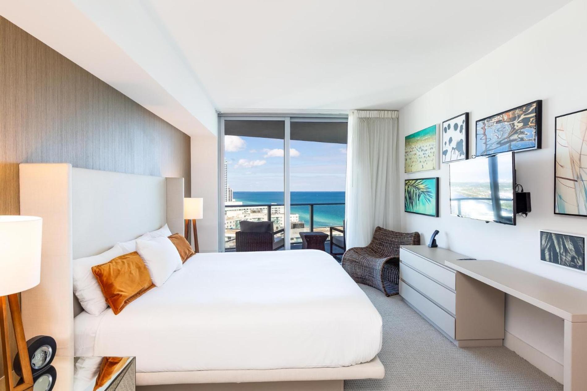 Ocean View 1 Bed On The Beach 19Th Floor Hollywood Hallandale Beach Ngoại thất bức ảnh